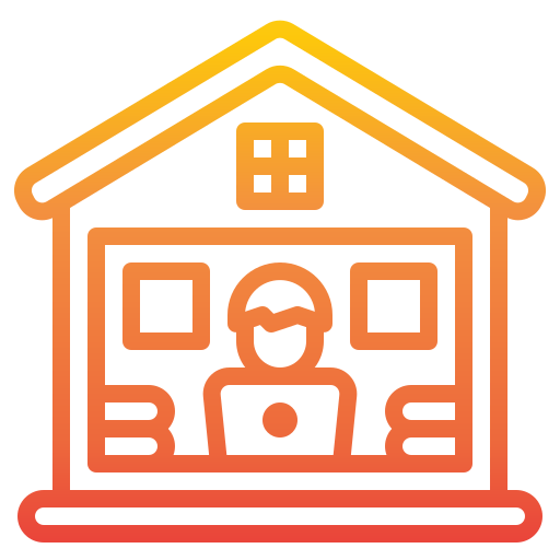 Working at home icon