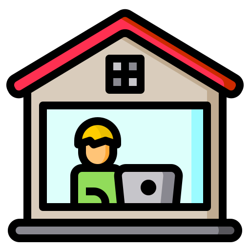 Work from home icon