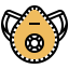 Medical mask icon 64x64