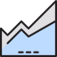 Area chart icon 64x64