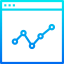 Line chart icon 64x64