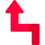 Curved arrow icon 64x64