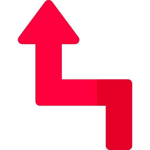Curved arrow icon