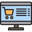 Online shopping icon 64x64