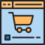 Online shopping icon 64x64
