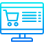 Online shopping icon 64x64