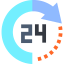 24 hours アイコン 64x64