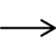 Right arrow of straight thin line 图标 64x64