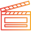 Clapperboard icon 64x64