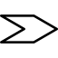Right arrow outline アイコン 64x64