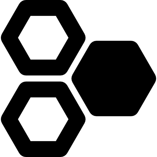Hexagonal gaps icon