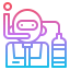 Scuba diving instructor icon 64x64