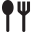 Soup Spoon and Fork 图标 64x64