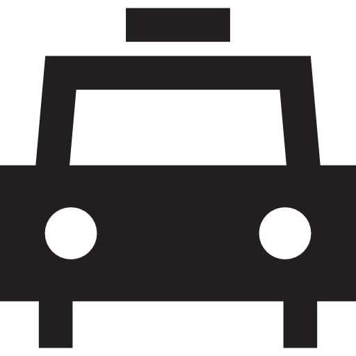 Frontal taxi icon
