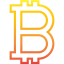 Bitcoin sign icon 64x64