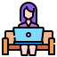 Working at home Symbol 64x64