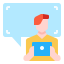 Online chat Symbol 64x64