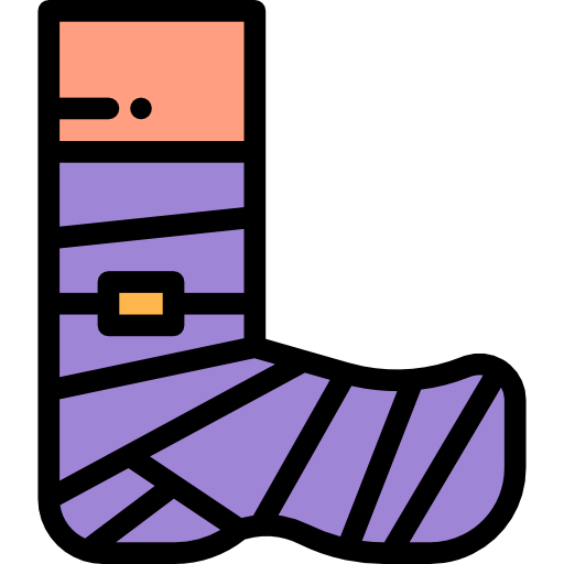 Broken leg Ikona