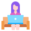Working at home Symbol 64x64