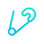 Safety pin icon 64x64