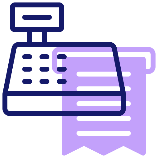 Cashier machine ícono