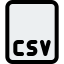 Csv file format アイコン 64x64