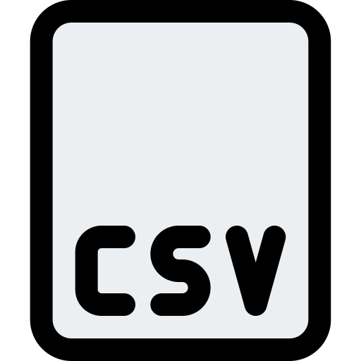 Формат файла CSV иконка