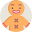 Gingerbread man icon 64x64