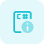 Information Symbol 64x64