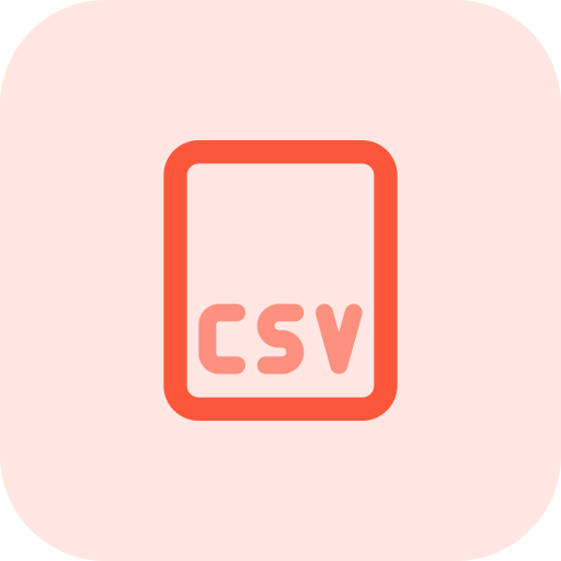 Csv file format icône