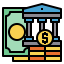 Coin stacks icon 64x64