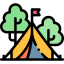 Camping tent icon 64x64