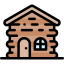 Wooden house icône 64x64