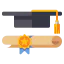 Graduation cap icône 64x64