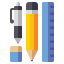School supplies icon 64x64