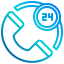 24 hours アイコン 64x64