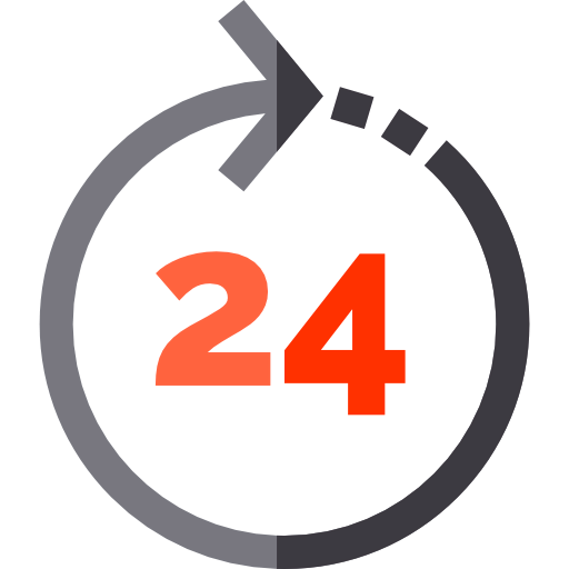 24 hours icon