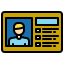 Id card ícono 64x64