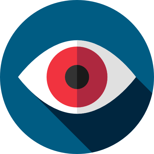 Red eye icon