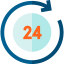 24 hours icon 64x64