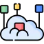 Cloud computing ícono 64x64