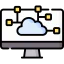 Cloud computing ícono 64x64