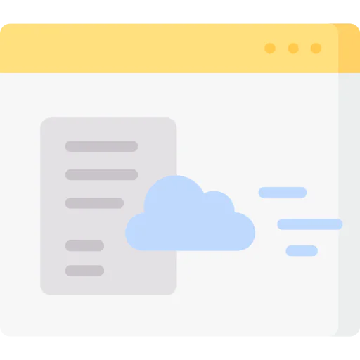 Cloud server icon