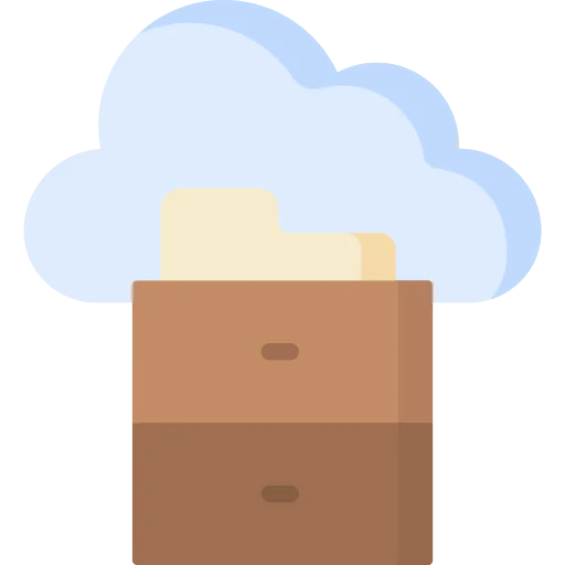 Cloud storage icon