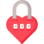 Heart lock icon 64x64