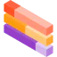 Bar chart icon 64x64
