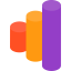 Bar chart icon 64x64