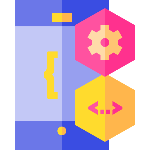 Mobile coding icône