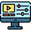 Video editor ícono 64x64