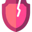 Broken shield ícone 64x64